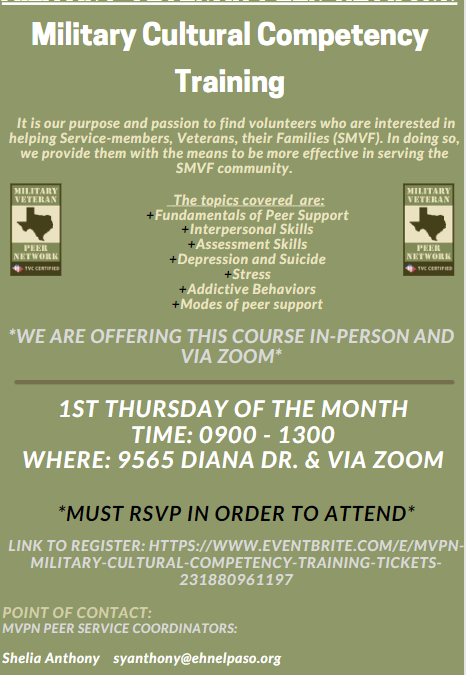 Military Cultural Competency Training