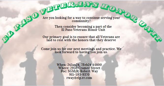 El Paso Veterans Honor Unit